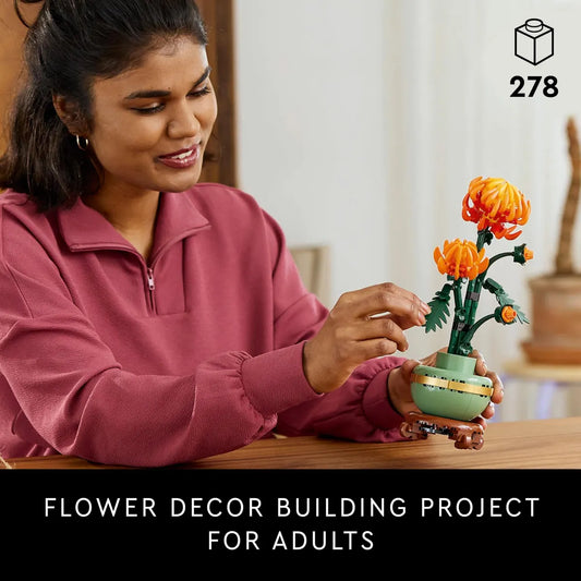 LEGO Botanicals Chrysanthemum - Artificial Flower Building Set