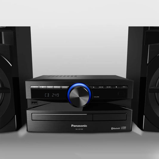Panasonic Sc-Ux100E-K Black 300W Mini Hi-Fi System With Bluetooth