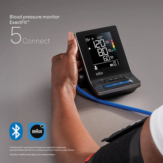 Braun ExactFit 5 Connect Smart Upper Arm Blood Pressure Monitor