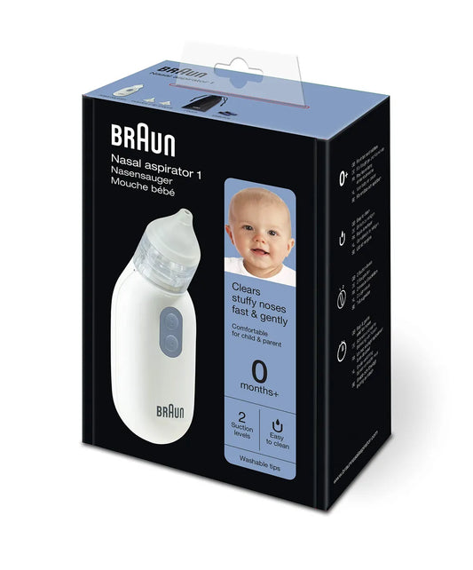 Braun Nasal Aspirator 1 | Mucus Remover | Electric Suction Power
