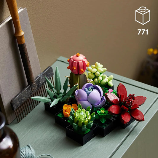 LEGO Botanicals Succulents - Build 9 Small Artificial Plants - Home