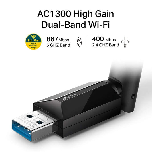 TP-Link Archer T3U Plus AC1300 WiFi Dongle