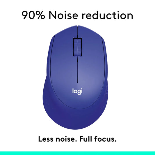 Logitech M330 SILENT PLUS Wireless Mouse - Blue