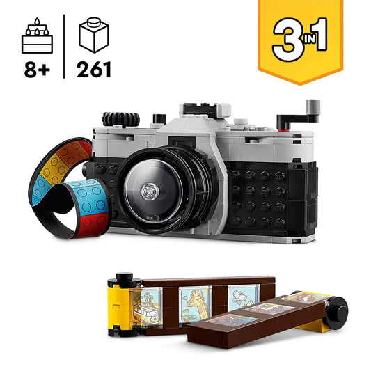 LEGO Creator 3in1 Retro Camera Toy to Video Camera to TV Set