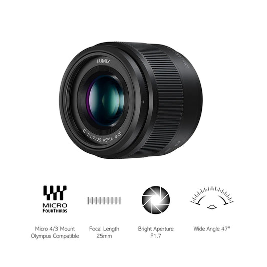Panasonic H-H025E-K LUMIX G 25 mm/F1.7 ASPH Lens