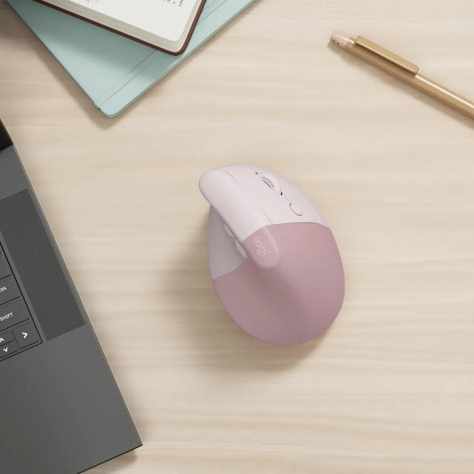 Logitech Lift Vertical Ergonomic Mouse - Pink