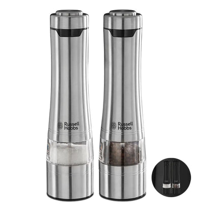 Russell Hobbs Stainless Steel Electric Salt & Pepper Mill Set