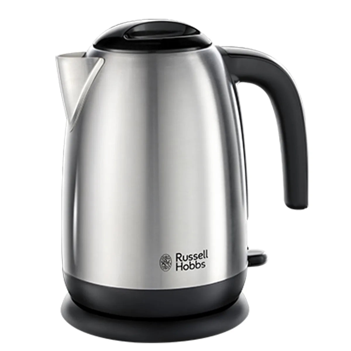 Russell Hobbs Brushed Stainless Steel & Black Electric 1.7L Cordless - Brushed Steel