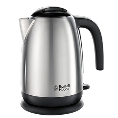 Russell Hobbs Brushed Stainless Steel & Black Electric 1.7L Cordless - Brushed Steel