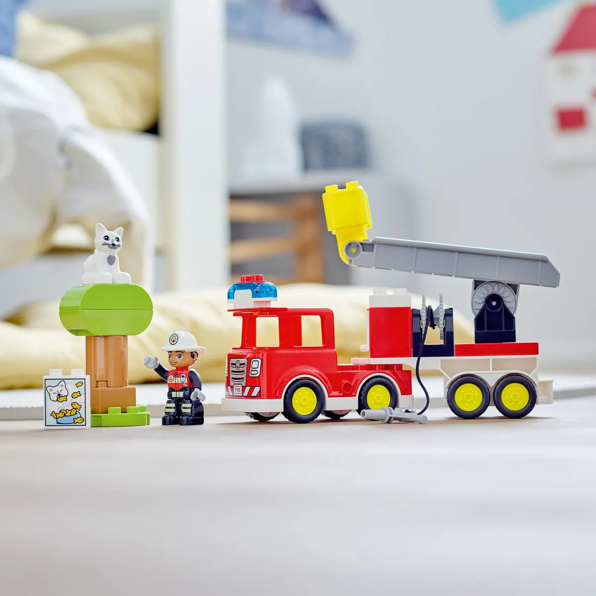 LEGO DUPLO Fire Engine Toy for 2+ Year Old Boys & Girls