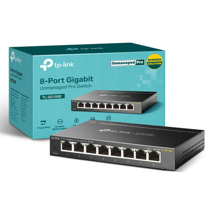 TP-Link TL-SG108E 8-Port Gigabit Managed Network Switch