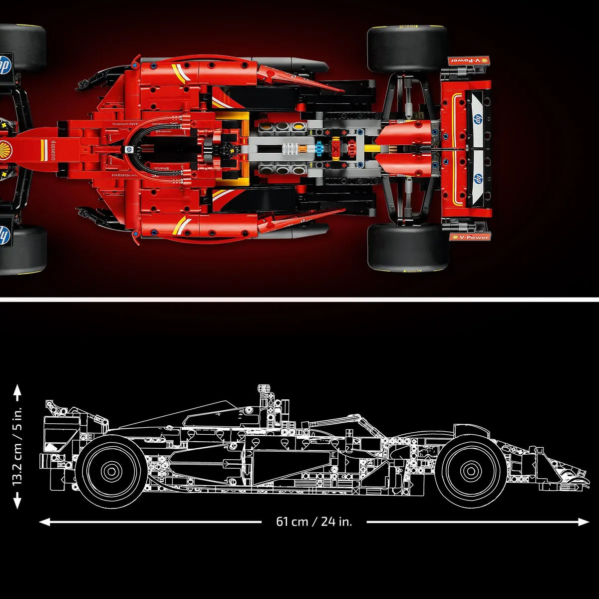 LEGO Technic Ferrari SF-24 F1 Car Model Kit