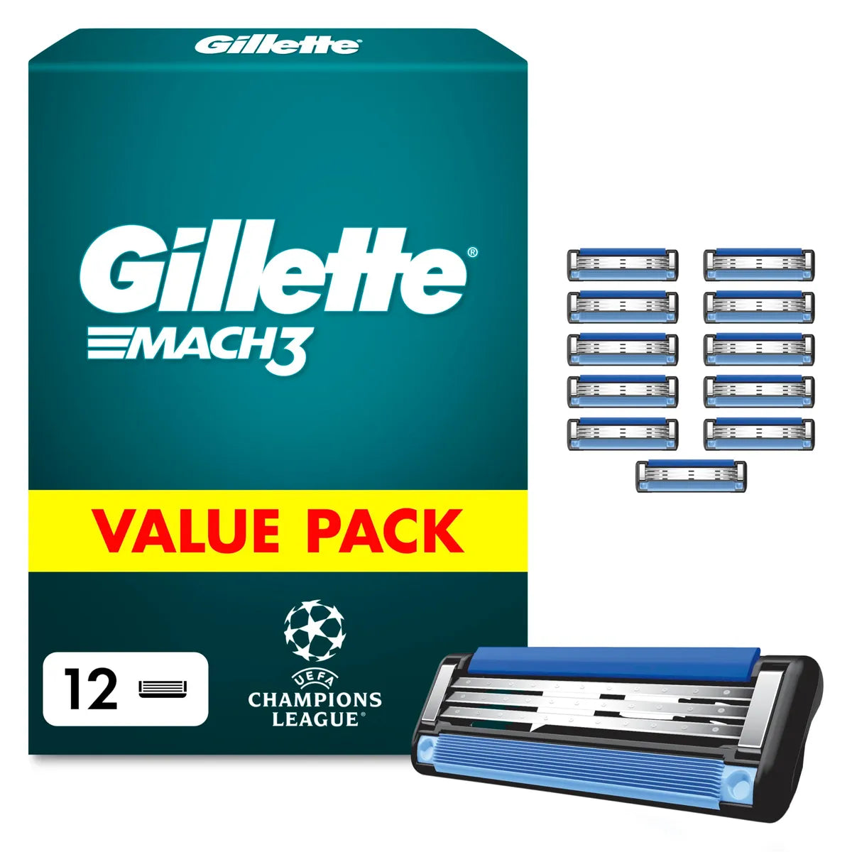 Gillette Mach3 Razor Blade Refills for Men