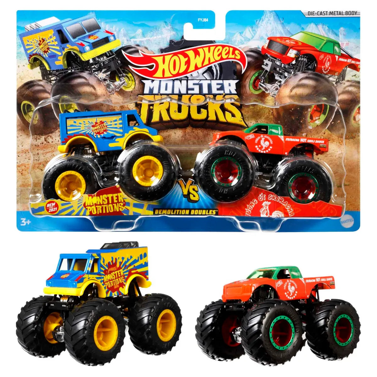 Hot Wheels Monster Trucks Demolition Doubles