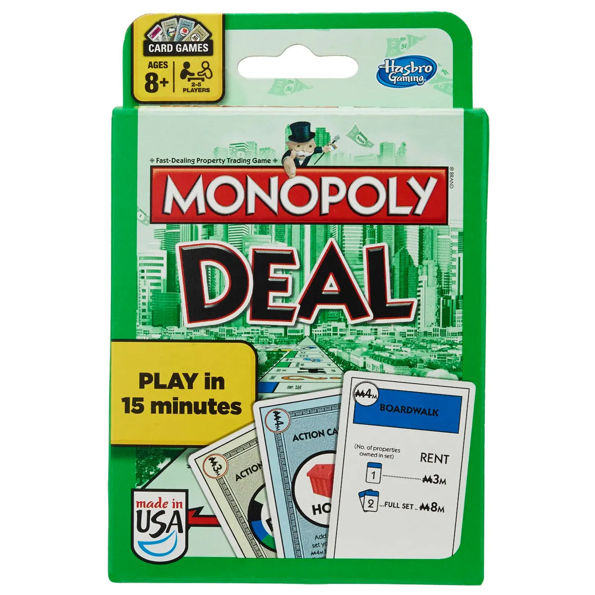 Hasbro B0965 - Monopoly Deal Family Card Game - US Version - Fast