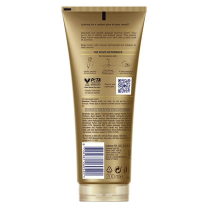 Dove Summer Revived Medium to Dark Gradual Tanning Lotion - Medium to Dark Skin