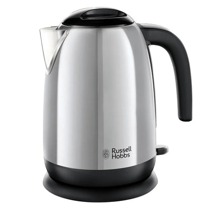 Russell Hobbs Stainless Steel & Black Electric 1.7L Cordless Kettle