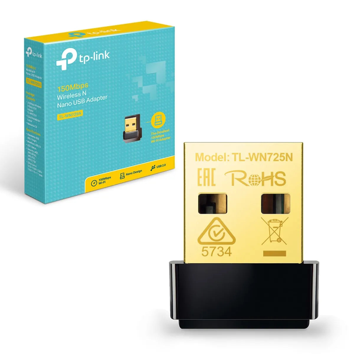 TP-Link TL-WN725N USB WiFi Adapter for PC/Laptop