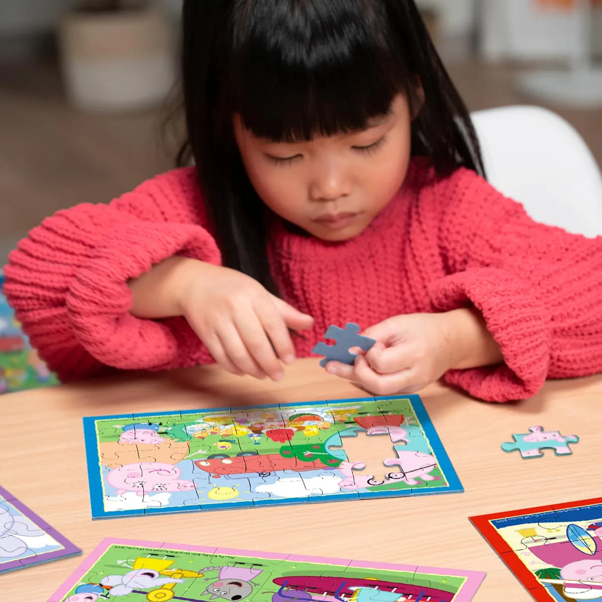 Ravensburger Peppa Pig 4 in a Box Kids Jigsaw Puzzles Age 3