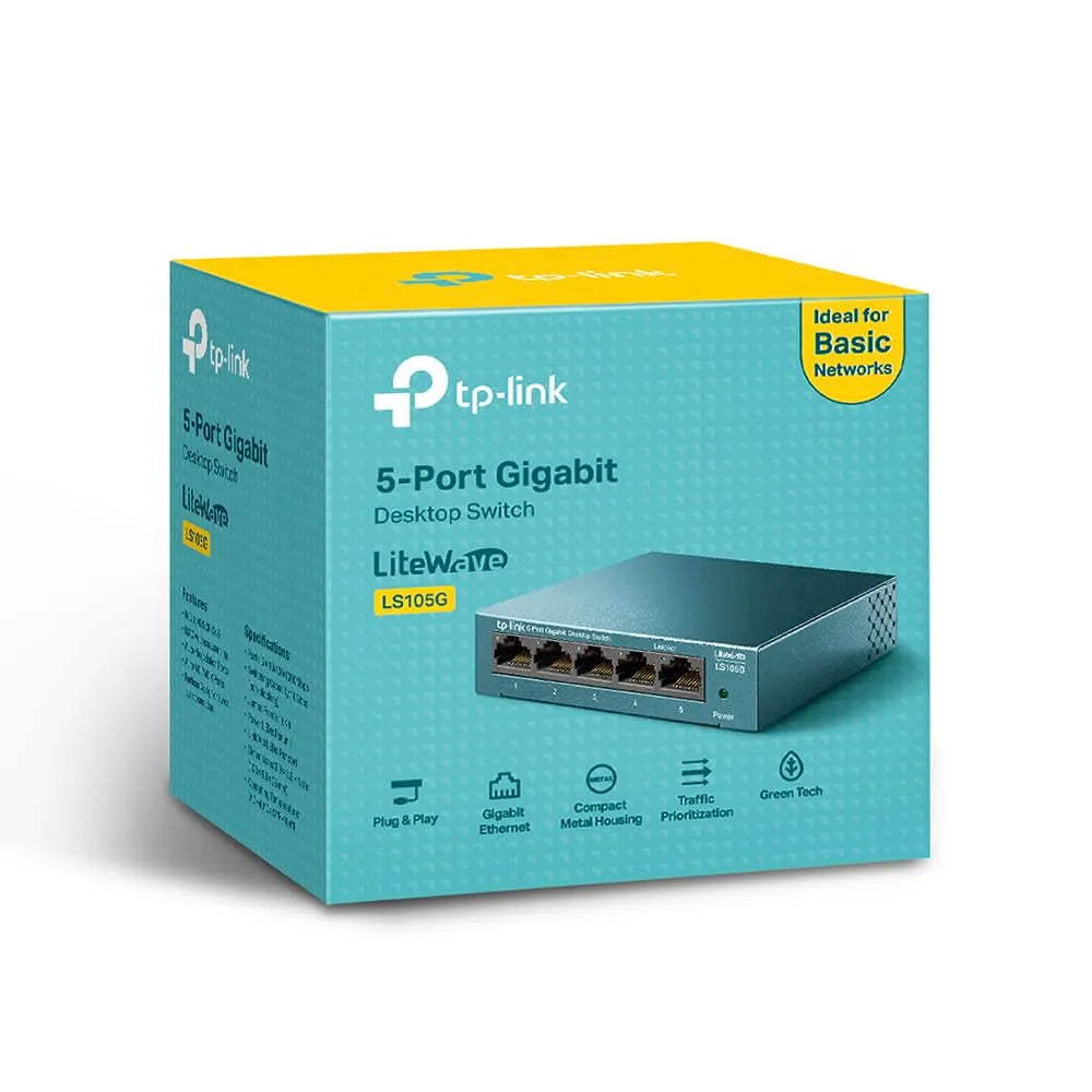 TP-LINK LiteWave LS105G - Switch - unmanaged