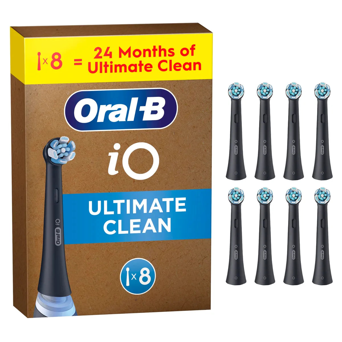 Oral-B iO Series Ultimate Clean Electric Toothbrush Heads - Black
