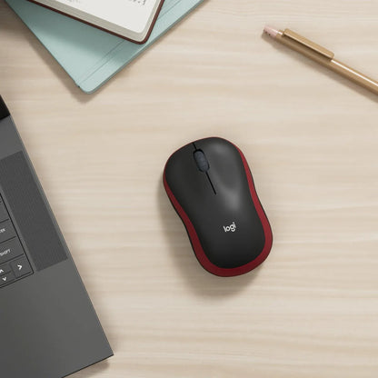 Logitech M185 Wireless Mouse - Red
