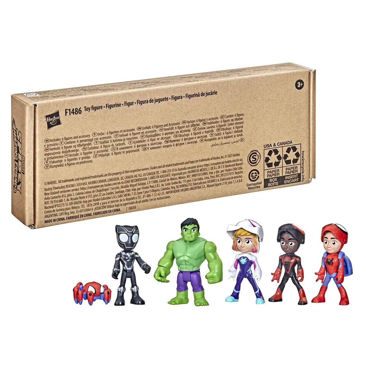Hasbro SPIDEY AND HIS AMAZING FRIENDS Marvel Hero Reveal Multipack