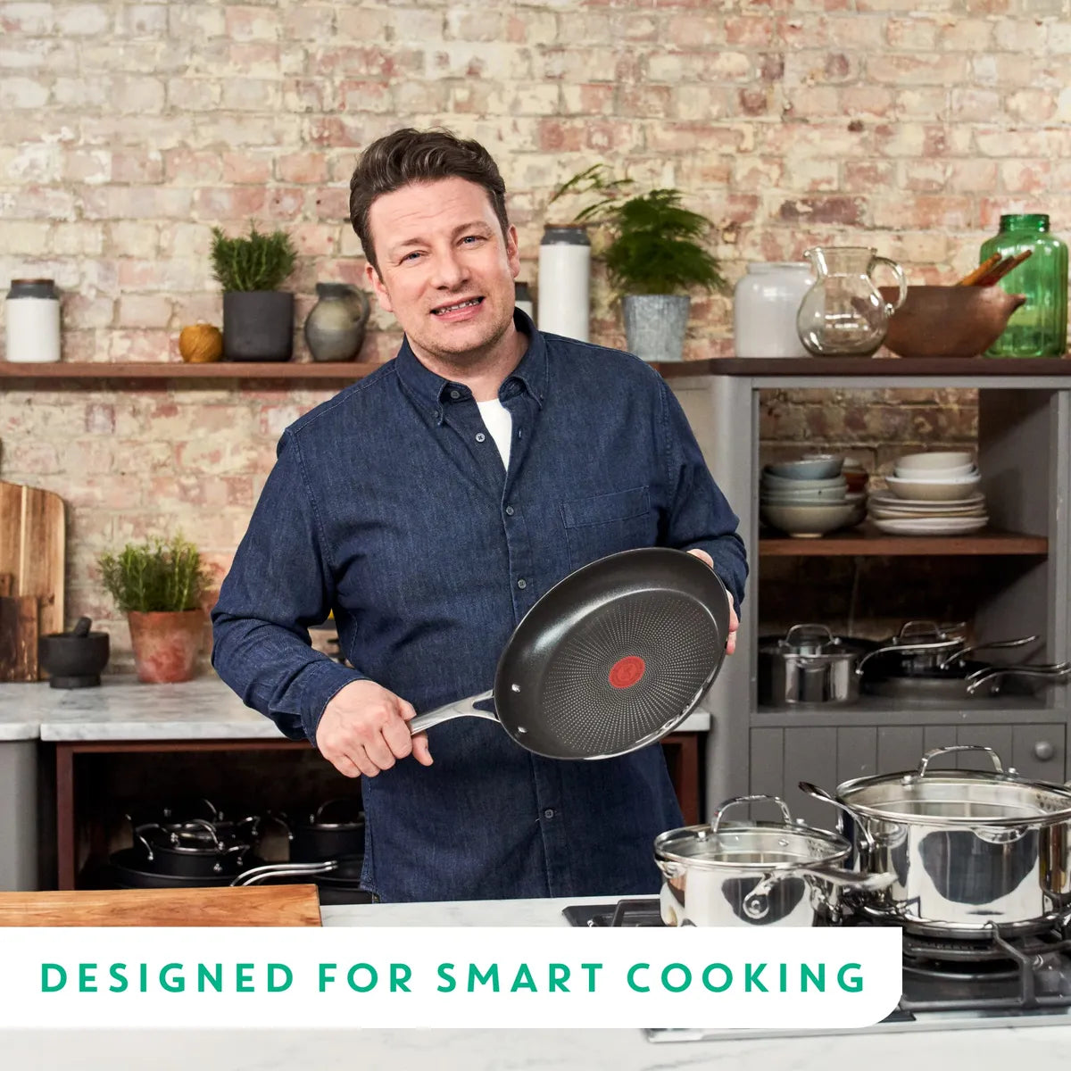 Tefal Jamie Oliver Stainless Steel Frying Pan 24 cm