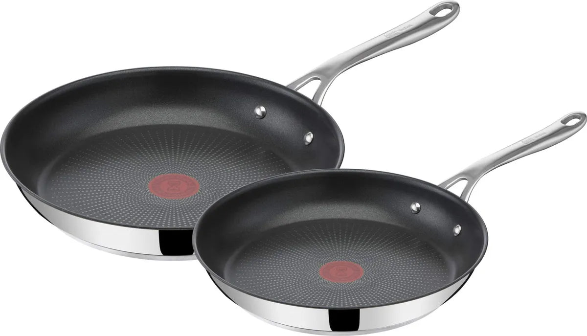 Tefal Jamie Oliver Stainless Steel Frying Pan Set