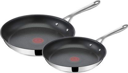 Tefal Jamie Oliver Stainless Steel Frying Pan Set