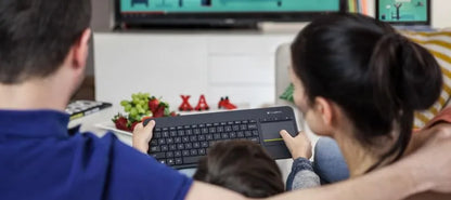 Logitech K400 Plus Wireless Touch TV Keyboard With Easy Media Control
