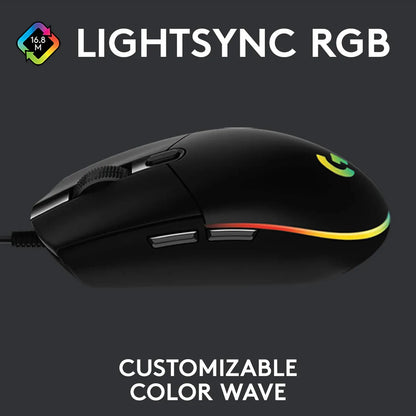 Logitech G203 LIGHTSYNC Gaming Mouse - Black