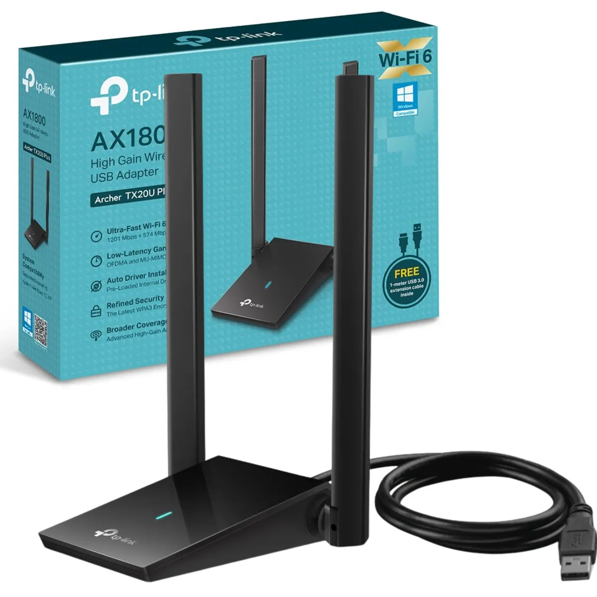 TP-Link Archer TX20U Plus AX1800 DualBand WiFi Dongle