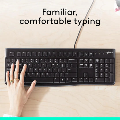 Logitech K120 Wired Keyboard for Windows
