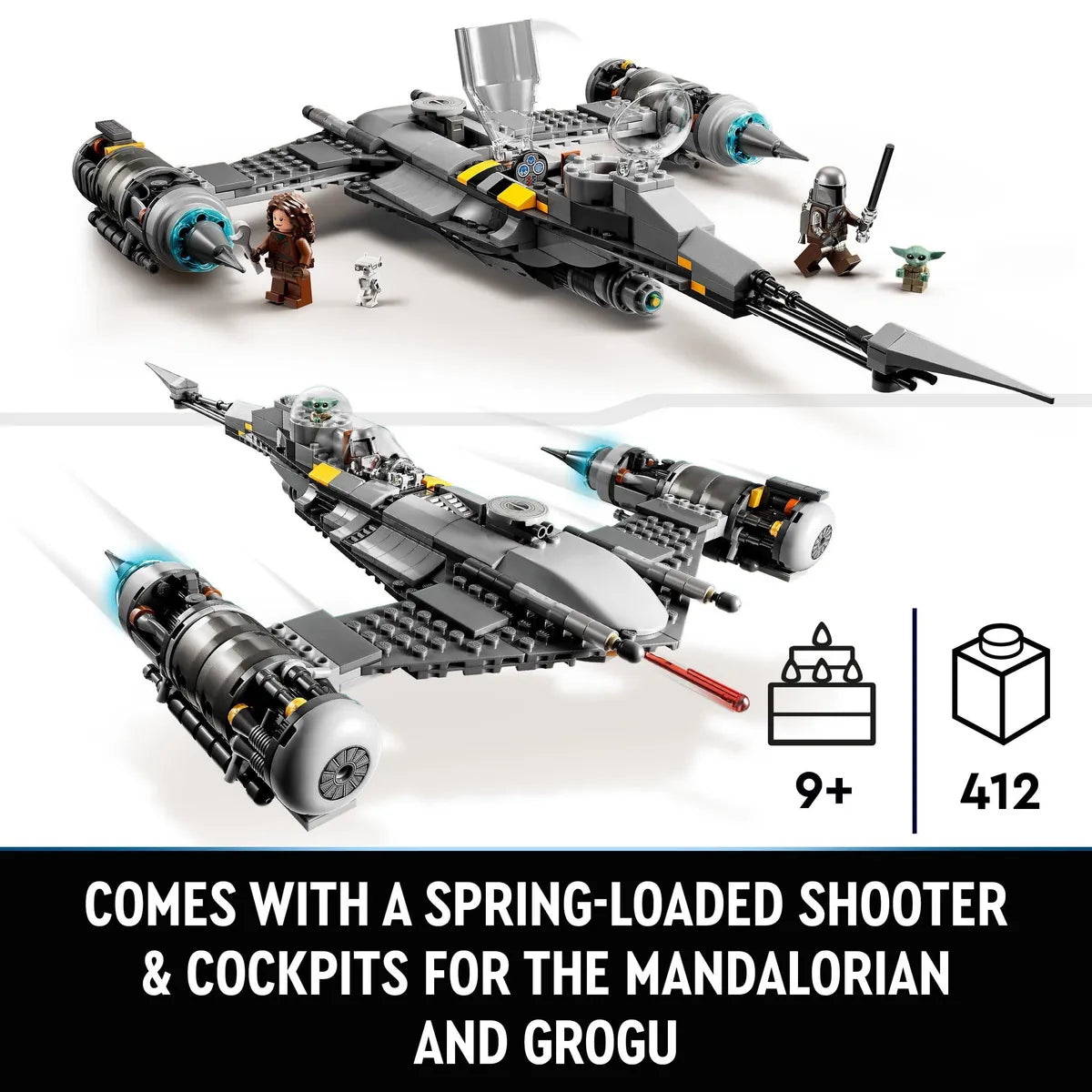 LEGO Star Wars The Mandalorian's N-1 Starfighter Building Toy