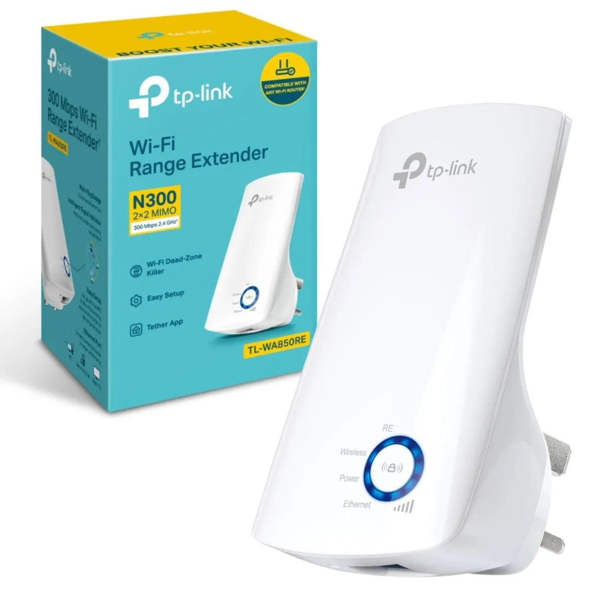 TP-Link TL-WA850RE N300 WiFi Extender Booster WiFi Booster