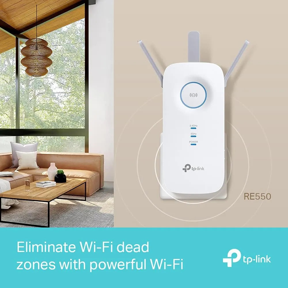 TP-Link RE550 AC1900 WiFi Extender Booster WiFi Booster
