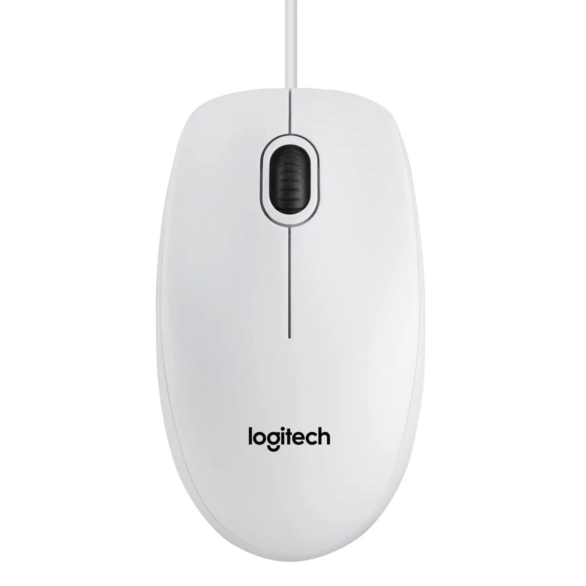 Logitech B100 Wired USB Mouse - White