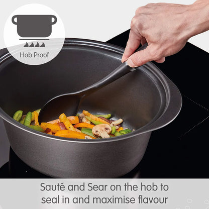 Morphy Richards Slow Cooker Sear and Stew 460014 3.5L Red Slowcooker