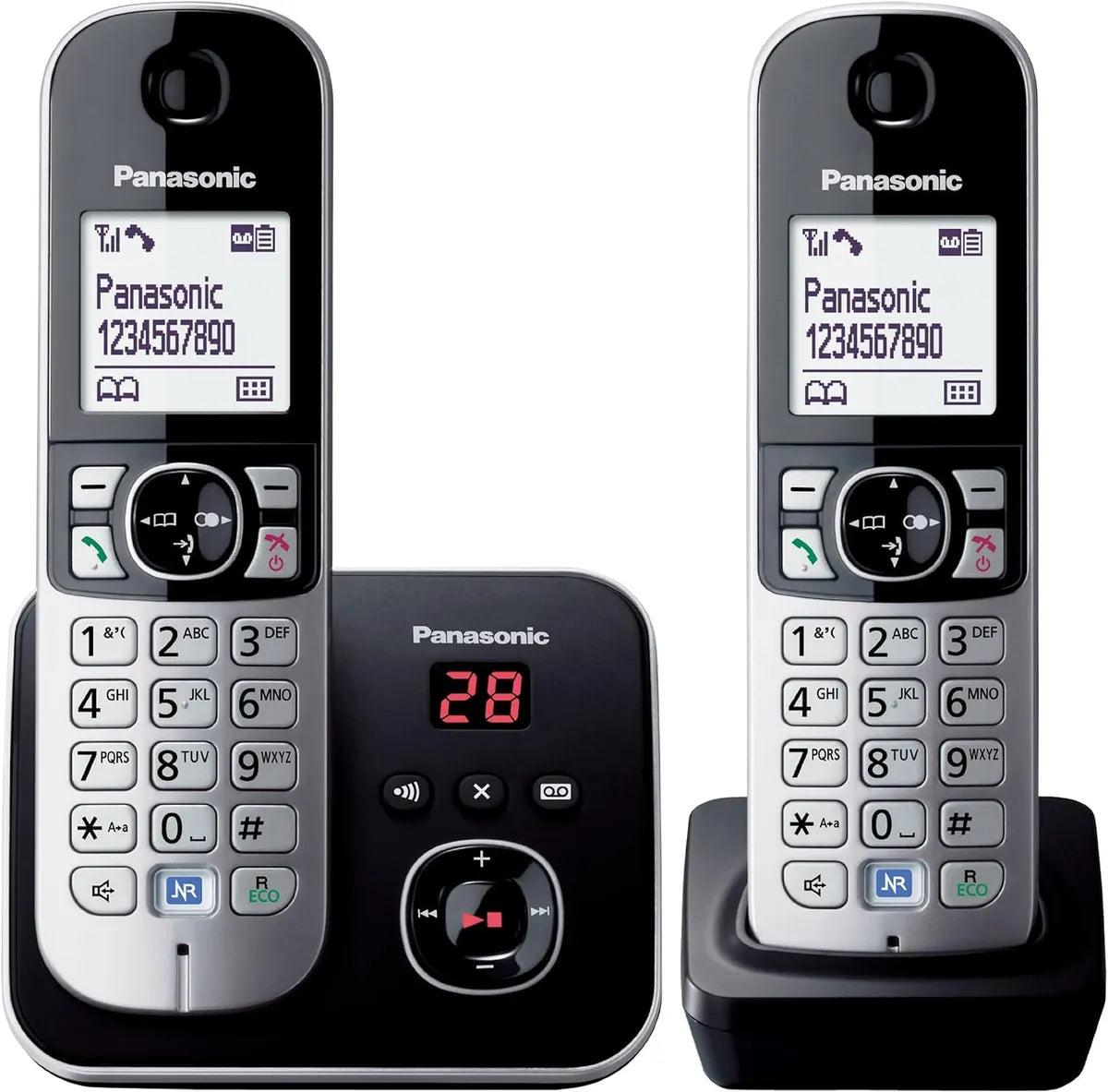 Panasonic KX-TG6822EB Twin DECT Cordless Telephone Set