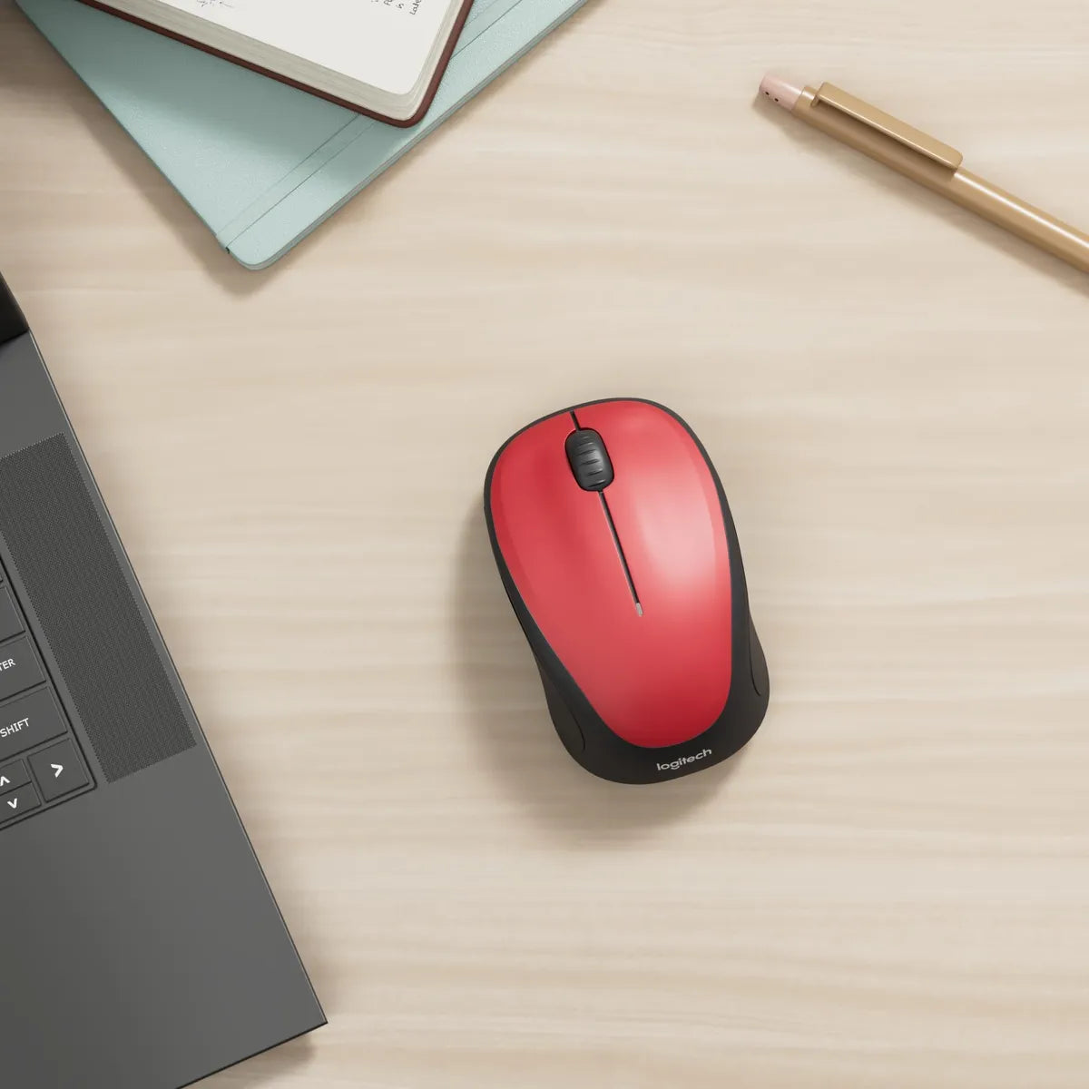 Logitech M235 Wireless Mouse - Red