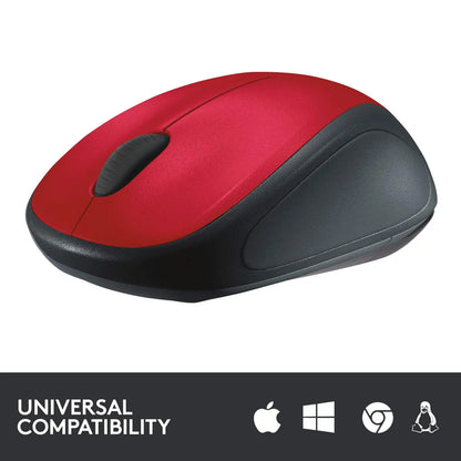 Logitech M235 Wireless Mouse - Red