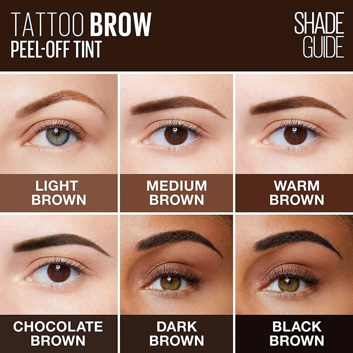 Maybelline New York Tattoo Brow Peel Off Eyebrow Gel Tint